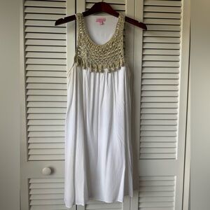 Lilly Pulitzer crepe-like Grecian style parachute dress